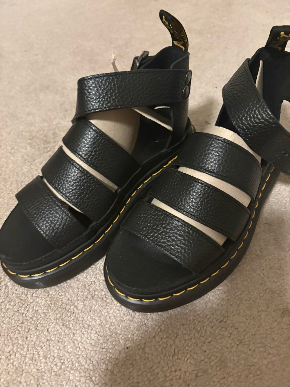Dr. Martens Clarissa II Quad Leather Strappy Platform Sandals